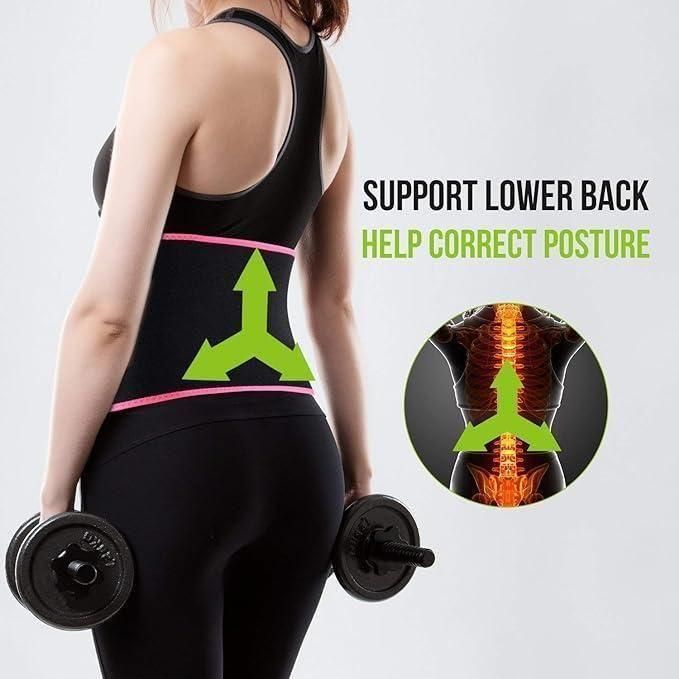 Adjustable Waist Trainer Sweat Belt for Women & Men – Ideal for Workout, Gym & Daily Wear