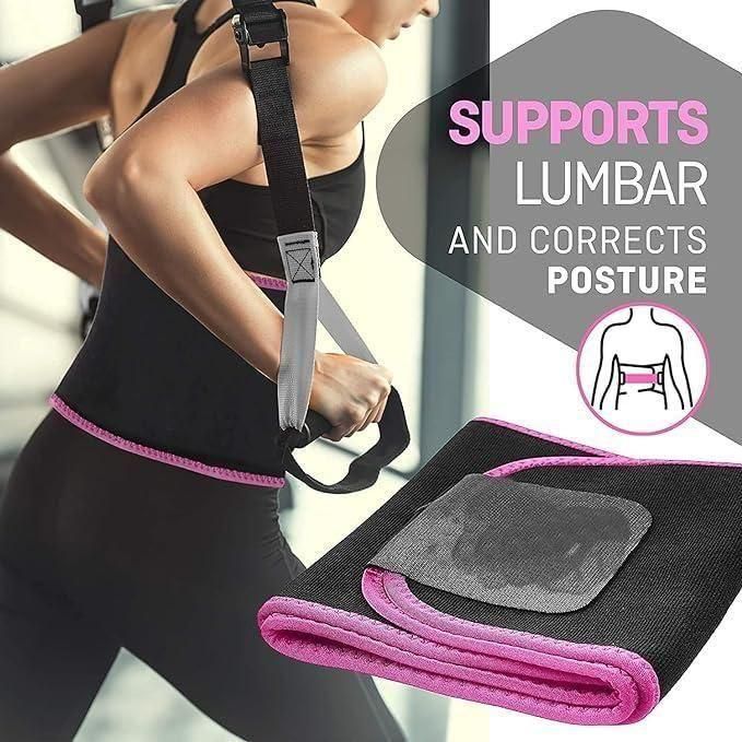Adjustable Waist Trainer Sweat Belt for Women & Men – Ideal for Workout, Gym & Daily Wear